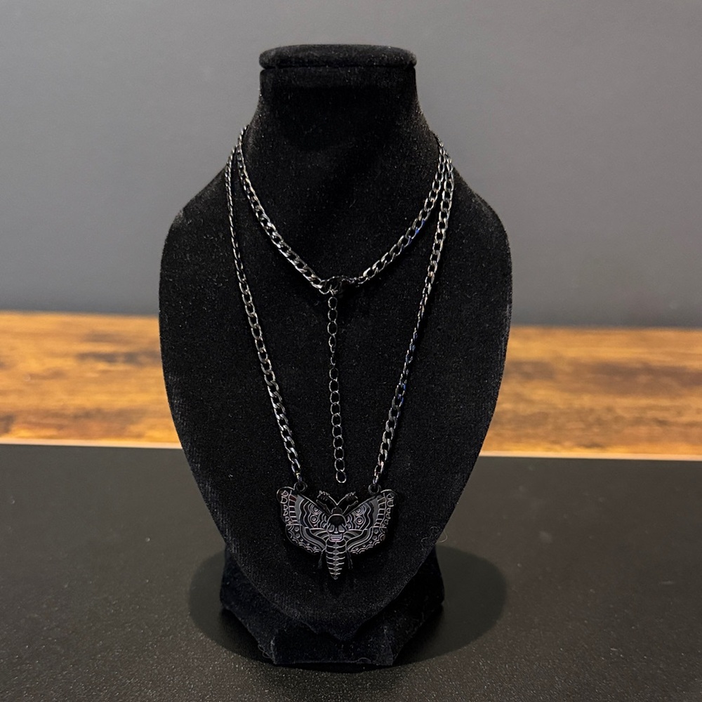 Black Moth Necklace